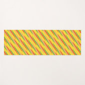 Watermelon Summer Stripes Pattern-56204 Yogamatte (Vorderseite (Horizontal))