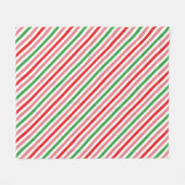 Watermelon Summer Stripes Pattern-56206 Fleecedecke (Vorderseite (Horizontal))