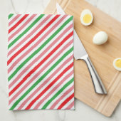 Watermelon Summer Stripes Pattern-56206 Geschirrtuch (Viertel Falte)