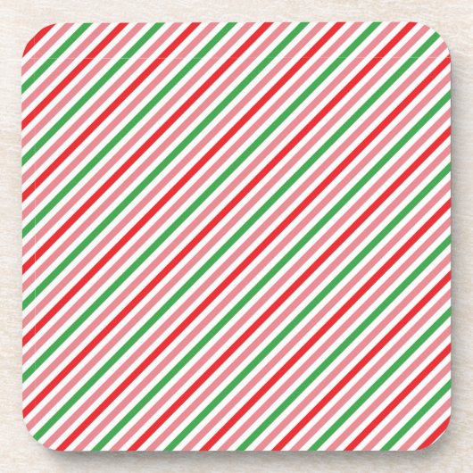Watermelon Summer Stripes Pattern-56206 Getränkeuntersetzer (Vorderseite)