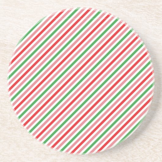 Watermelon Summer Stripes Pattern-56206 Getränkeuntersetzer (Vorne)