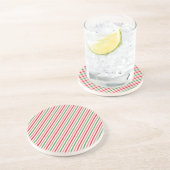 Watermelon Summer Stripes Pattern-56206 Getränkeuntersetzer (Seite)