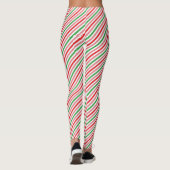 Watermelon Summer Stripes Pattern-56206 Leggings (Rückseite)