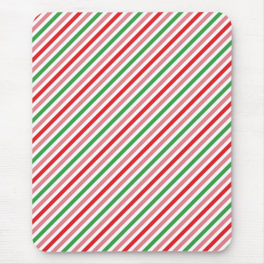 Watermelon Summer Stripes Pattern-56206 Mousepad (Vorne)