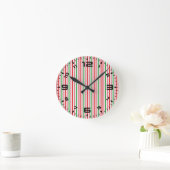 Watermelon Summer Stripes Pattern-56206 Runde Wanduhr (Zuhause)