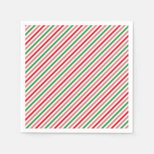 Watermelon Summer Stripes Pattern-56206 Serviette