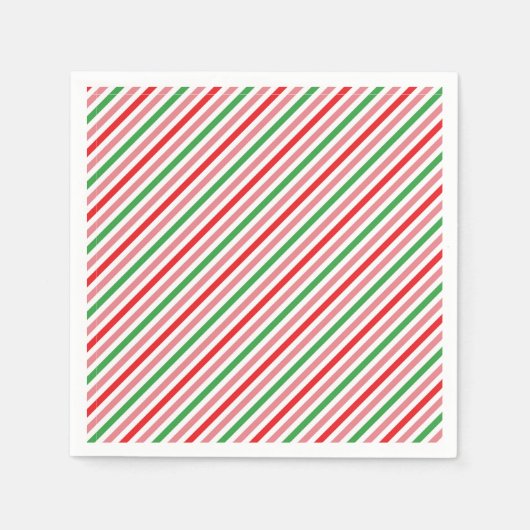 Watermelon Summer Stripes Pattern-56206 Serviette (Vorderseite)