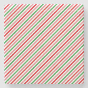 Watermelon Summer Stripes Pattern-56206 Steinuntersetzer