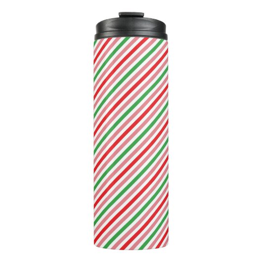 Watermelon Summer Stripes Pattern-56206 Thermosbecher (Vorderseite)