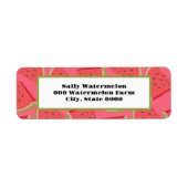Watermelon Summer Time Address Labels (Vorne)