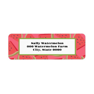 Watermelon Summer Time Address Labels