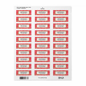 Watermelon Summer Time Address Labels (Vorne)