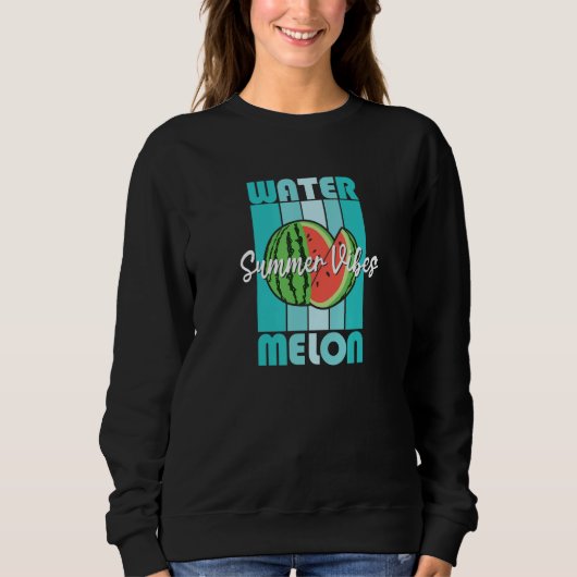 Watermelon Summer Vibes Cool Tropical Melon Cute V Sweatshirt (Vorderseite)