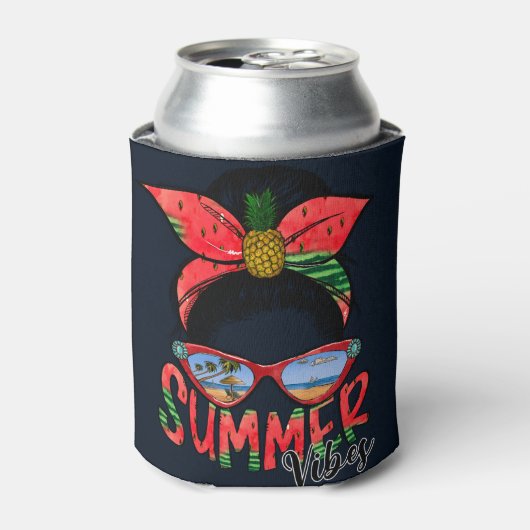 Watermelon Summer Vibes Kann oder Flasche Cooler Dosenkühler (Kanne Vorderseite)