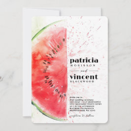 Watermelon Summer Wedding Einladung