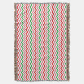 Watermelon Summer Zigzag Streifen Muster-56209 Decke (Vorderseite Vertikal)