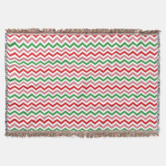Watermelon Summer Zigzag Streifen Muster-56209 Decke (Vorderseite)