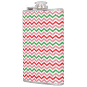 Watermelon Summer Zigzag Streifen Muster-56209 Flachmann (Links)