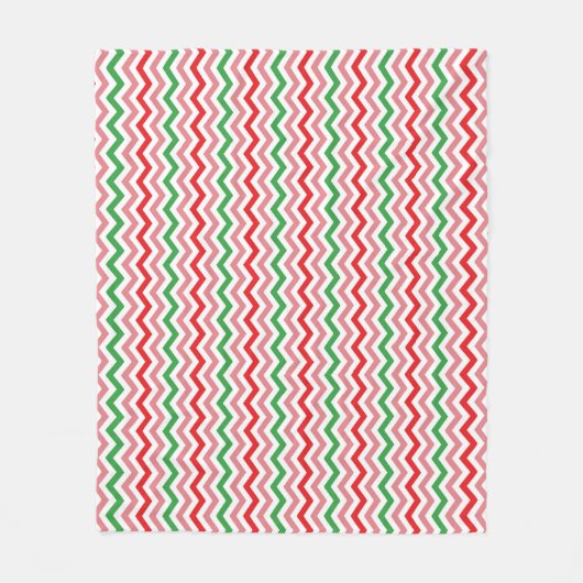 Watermelon Summer Zigzag Streifen Muster-56209 Fleecedecke (Vorderseite)