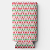 Watermelon Summer Zigzag Streifen Muster-56209 Selters Dosenkühler (Rückseite)