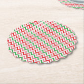 Watermelon Summer Zigzag Streifen Muster-56209 Untersetzer (angewinkelt)