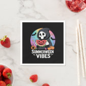 Watermelon Summerween Skeleton Vibes Serviette (Beispiel)