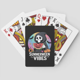 Watermelon Summerween Skeleton Vibes Spielkarten