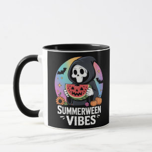 Watermelon Summerween Skeleton Vibes Tasse