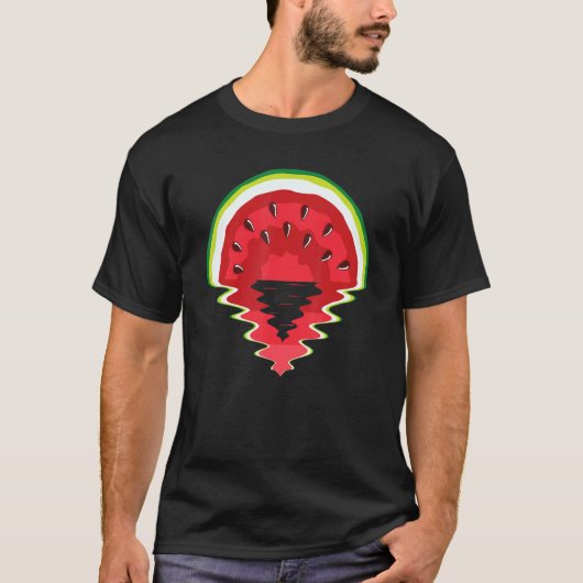 Watermelon Sunset Sunset Reflection Sand Surf Su T-Shirt (Vorderseite)