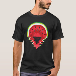 Watermelon Sunset Sunset Reflection Sand Surf Su T-Shirt