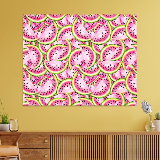 Watermelon Surprise Canvas Print Leinwanddruck (Insitu (Wohnzimmer))