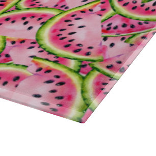 Watermelon Surprise Glass Cutting Board Schneidebrett