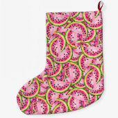 Watermelon Surprise Strumpf Großer Weihnachtsstrumpf (Rückseite)