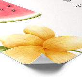 Watermelon Sweet Girl Fruchtposter Begrüßungszeich Poster (Ecke)