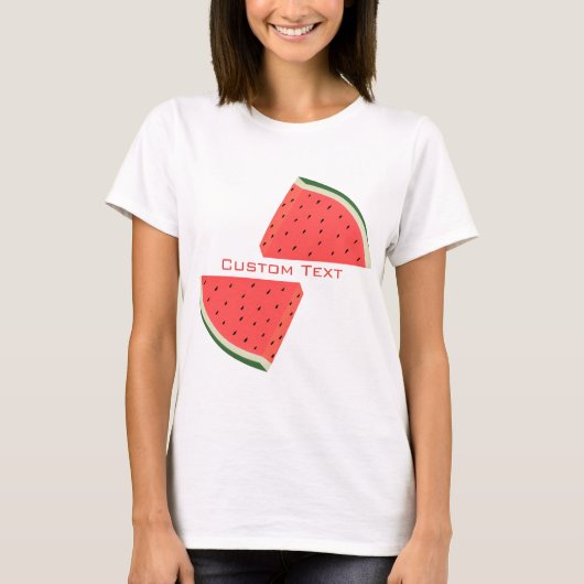 Watermelon T - Shirt Benutzerdefinierter Trexname (Vorderseite)