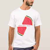 Watermelon T - Shirt Benutzerdefinierter Trexname (Vorderseite)
