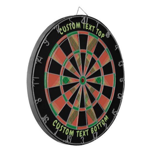 Watermelon Tartan Dart Board Dartscheibe (Vorderseite Links)