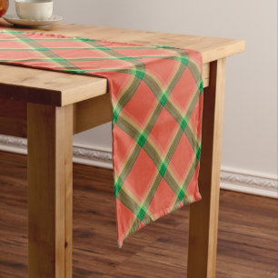 Watermelon Tartan Table Runner Großer Tischläufer