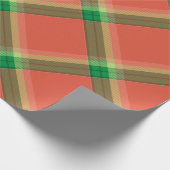 Watermelon Tartan Wrapping Paper Geschenkpapier (Ecke)
