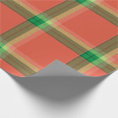 Watermelon Tartan Wrapping Paper Geschenkpapier (Ecke)