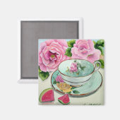 Watermelon & Tea Magnet (Vorderseite/Rückseite)