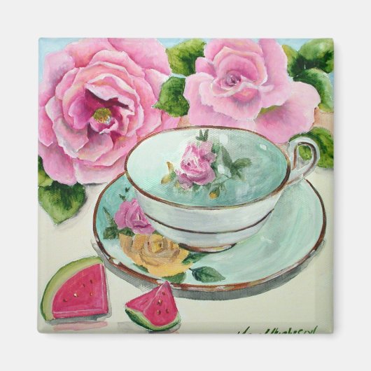 Watermelon & Tea Magnet (Vorne)