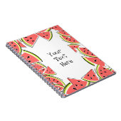Watermelon Text Center Notizblock (Rechte Seite)
