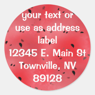 Watermelon Texture Background Runder Aufkleber