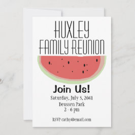 Watermelon Themed Family Wiedersehen Einladung