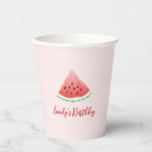 Watermelon Themed Party Paper Cups Pappbecher (Vorderseite)