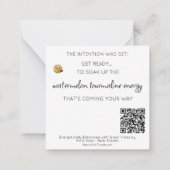 *~* Watermelon TOURMALINE AP64 Flat Note Card Mitteilungskarte (Rückseite)