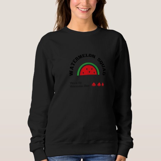 Watermelon Tropical Summer Fruits Melon Sweatshirt (Vorderseite)