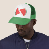 Watermelon Trucker Hat - Benutzerdefinierter Text Truckerkappe (Beispiel)