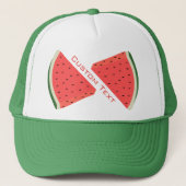 Watermelon Trucker Hat - Benutzerdefinierter Text Truckerkappe (Vorderseite)